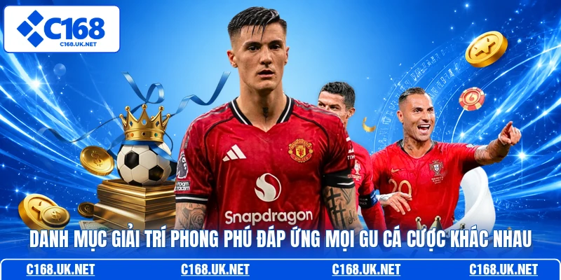 Danh mục giải trí phong phú đáp ứng mọi gu cá cược khác nhau